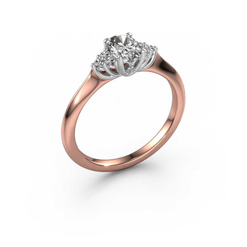 Bild von Verlobungsring Felipa OVL 585 Roségold Diamant 0.703 crt