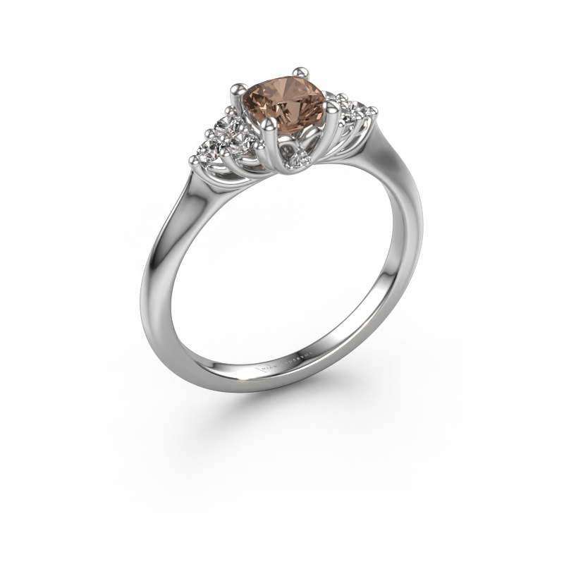 Image of Engagement ring Felipa CUS 950 platinum Brown diamond 0.893 crt