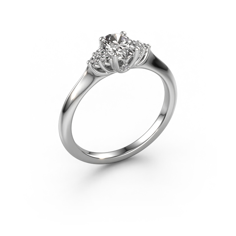 Image of Engagement ring Felipa OVL 950 platinum Diamond 0.703 crt