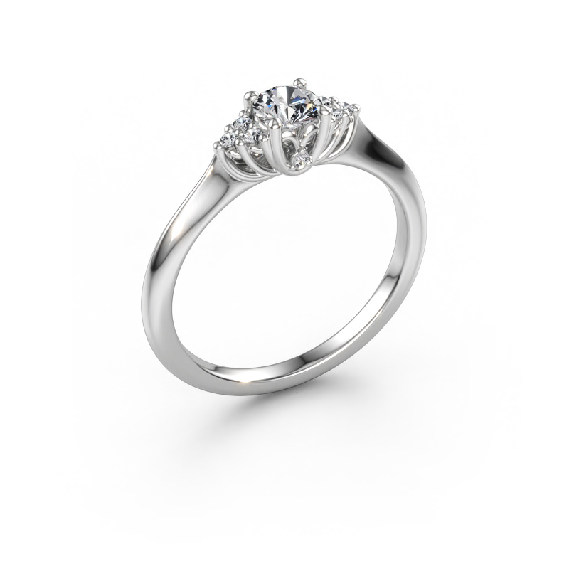 Immagine di Anello di fidanzamento Felipa RND 950 platino Diamante 0.373 crt