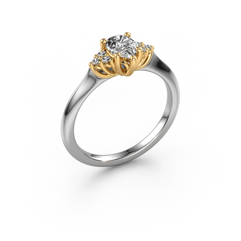 Afbeelding van Verlovingsring Felipa PER 585 witgoud Diamant 0.579 crt