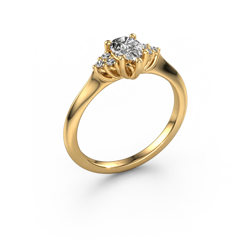 Image de Bague de fiançailles Felipa PER 585 or jaune Diamant 0.579 crt