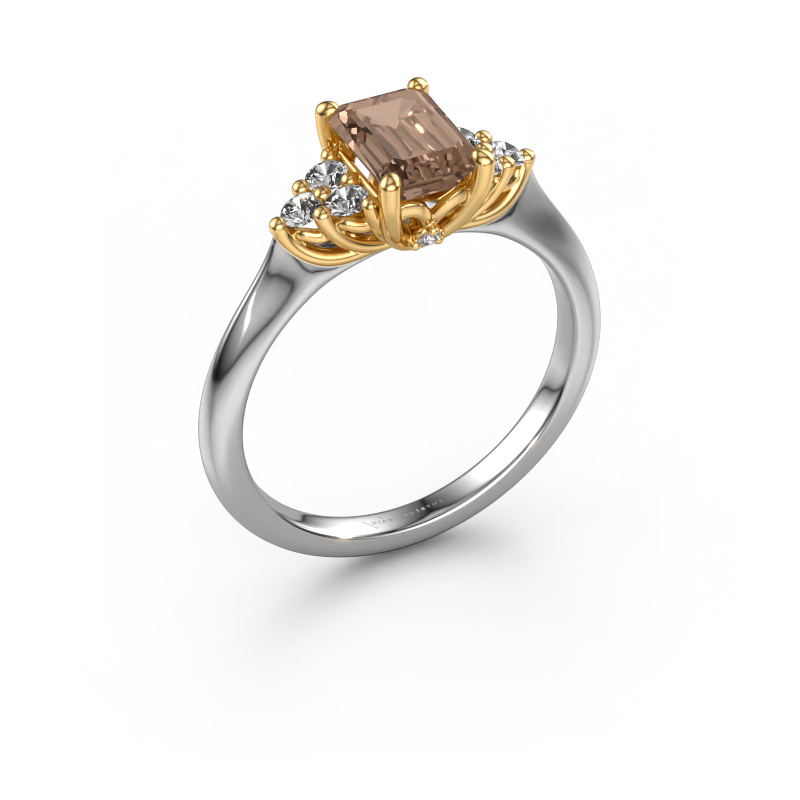 Bild von Verlobungsring Felipa EME 585 Weißgold Braun Diamant 1.343 crt