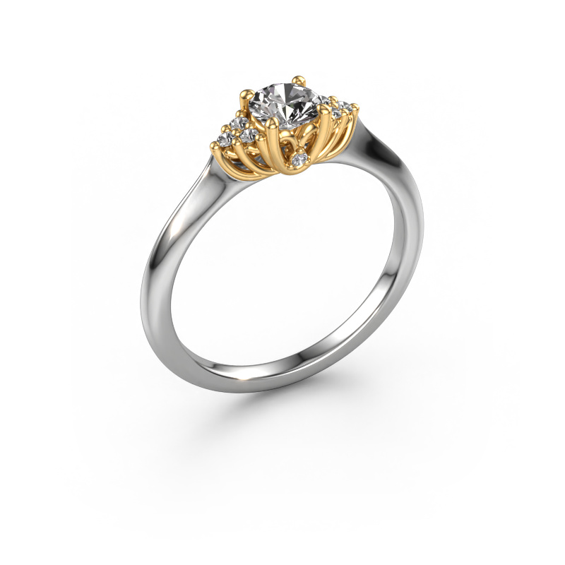 Bild von Verlobungsring Felipa RND 585 Weißgold Diamant 0.473 crt