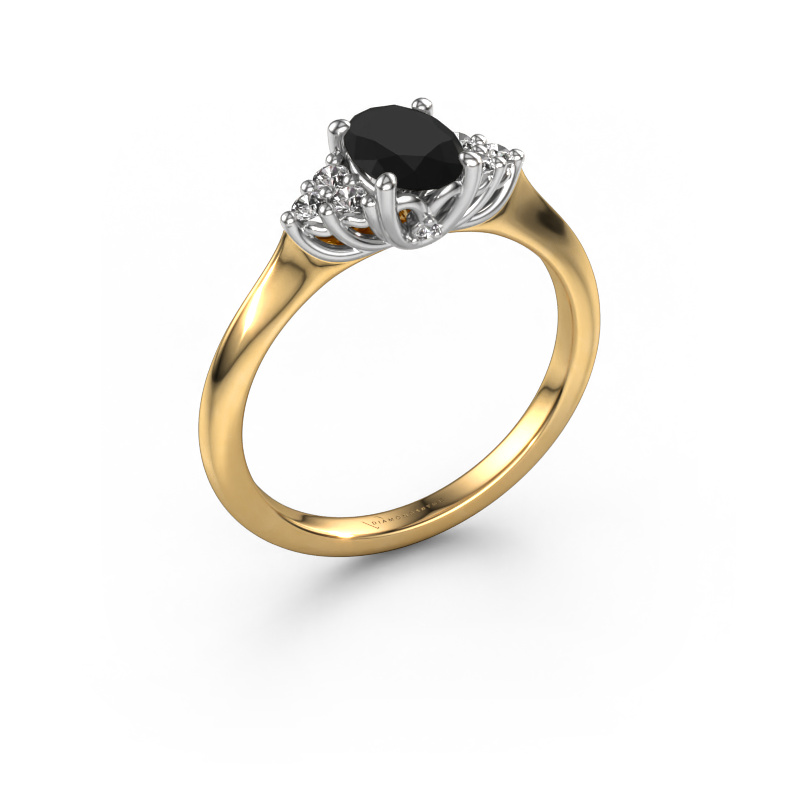 Bild von Verlobungsring Felipa OVL 585 Gold Schwarz Diamant 1.183 crt