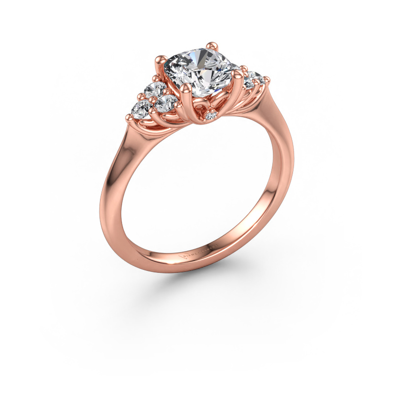 Immagine di Anello di fidanzamento Felipa CUS 585 oro rosa Diamante lab grown 1.583 crt