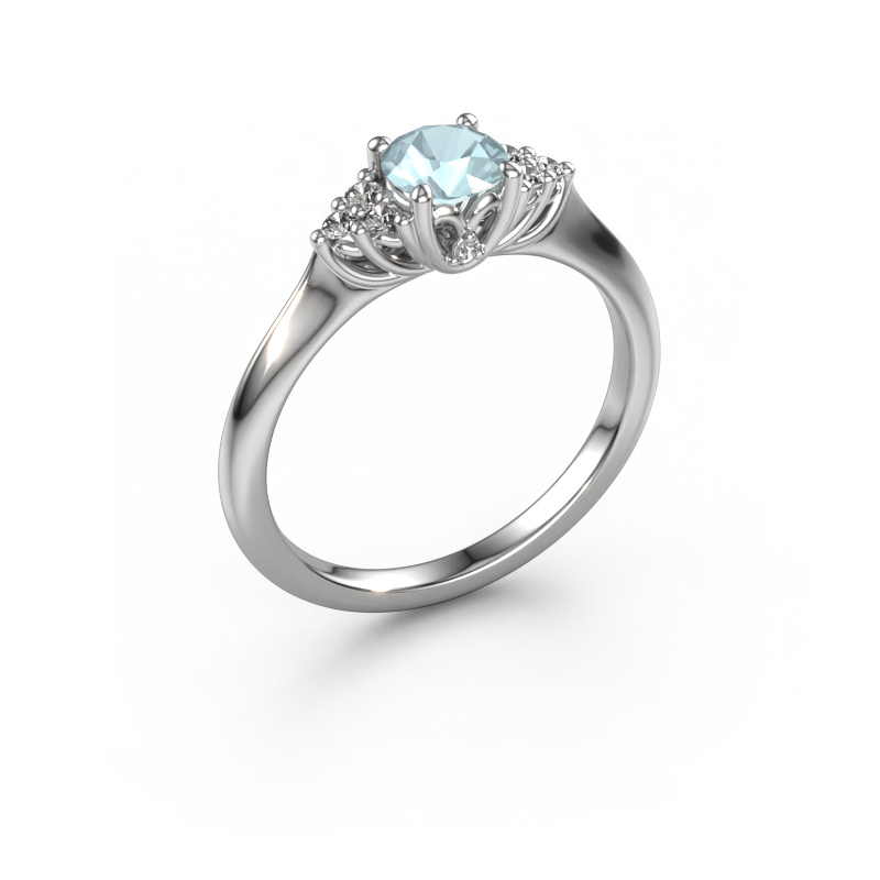 Image of Engagement ring Felipa RND 950 platinum Aquamarine 5 mm
