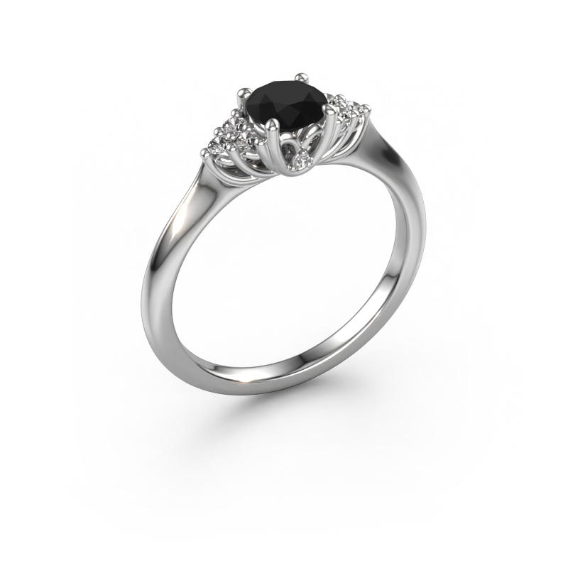 Bild von Verlobungsring Felipa RND 950 Platin Schwarz Diamant 0.721 crt