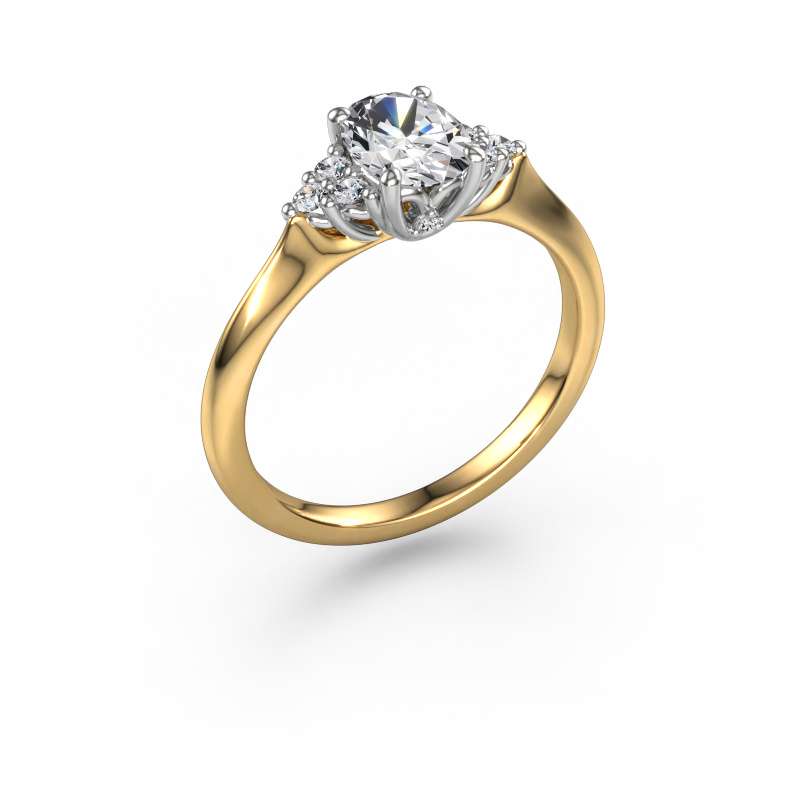 Image of Engagement ring Felipa OVL 585 gold Diamond 0.933 crt