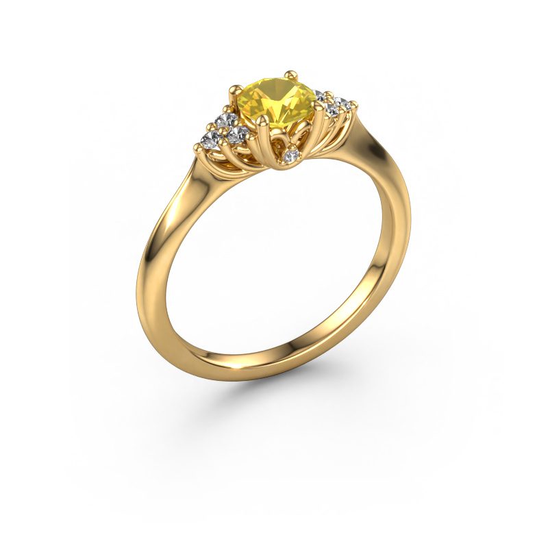 Image of Engagement ring Felipa RND 585 gold Yellow sapphire 5 mm