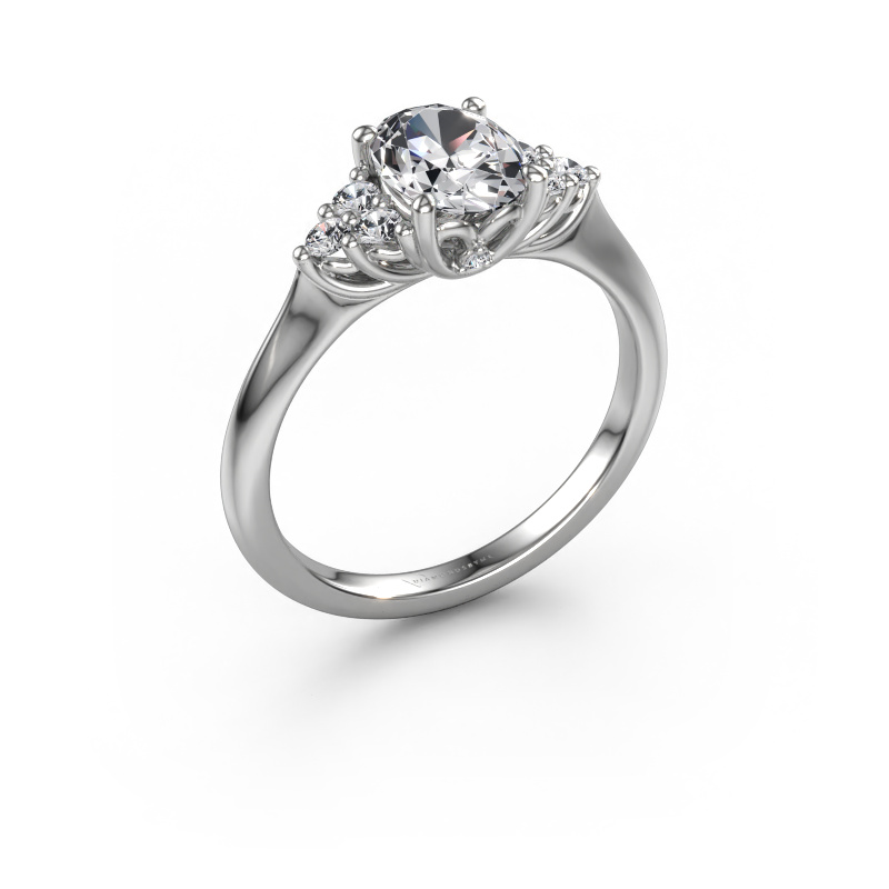 Bild von Verlobungsring Felipa OVL 950 Platin Lab-grown Diamant 1.293 crt
