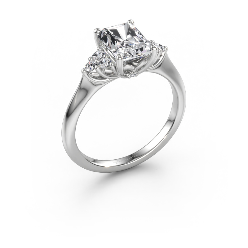 Immagine di Anello di fidanzamento Felipa RAD 585 oro bianco Diamante lab grown 1.943 crt