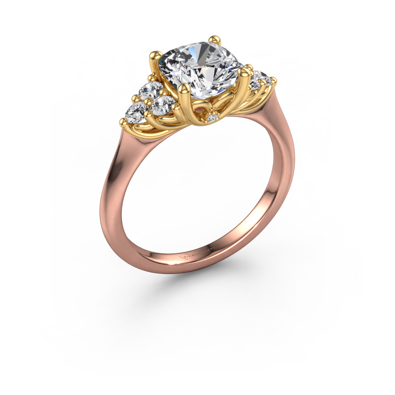 Image of Engagement ring Felipa CUS 585 rose gold Lab-grown diamond 2.343 crt