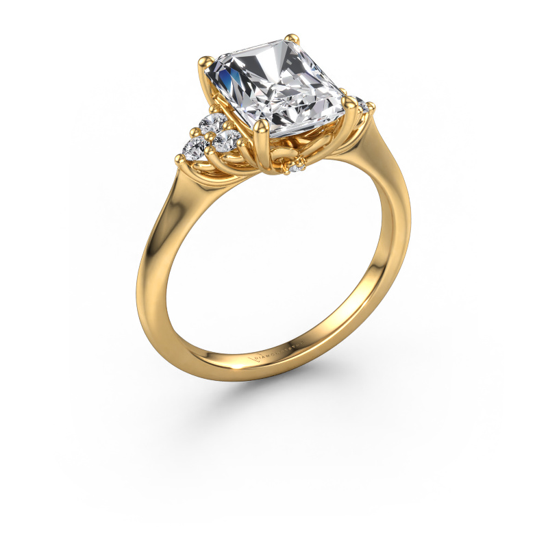 Image of Engagement ring Felipa RAD 585 gold Lab grown diamond 2.693 crt