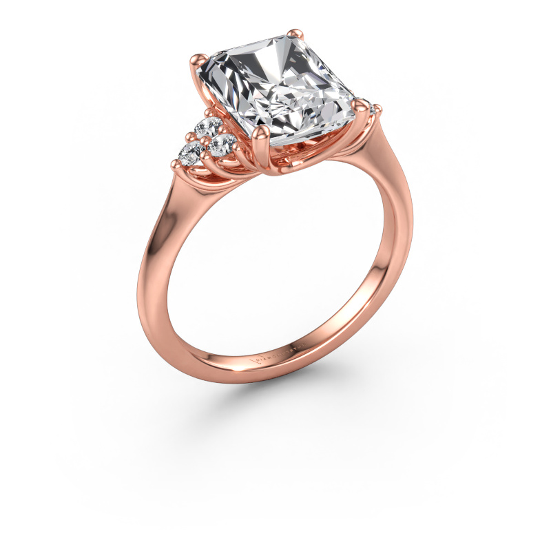 Immagine di Anello di fidanzamento Felipa RAD 585 oro rosa Diamante lab grown 3.693 crt