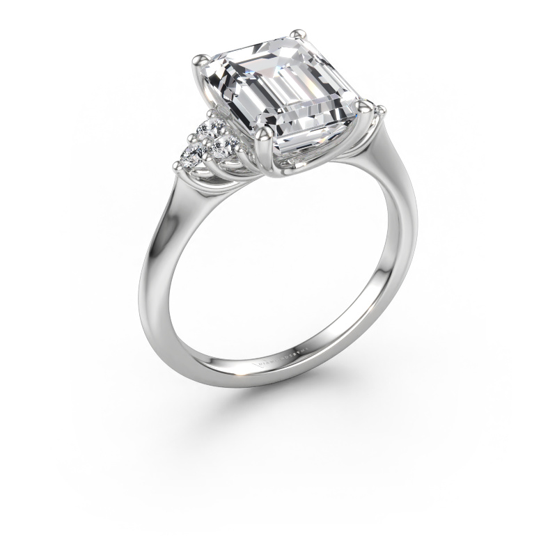 Afbeelding van Verlovingsring Felipa EME 950 platina Diamant 3.693 crt