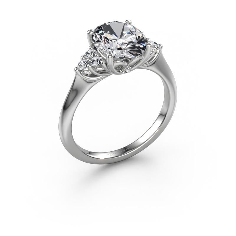 Bild von Verlobungsring Felipa OVL 950 Platin Lab-grown Diamant 2.893 crt
