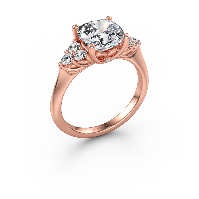 Immagine di Anello di fidanzamento Felipa CUS 585 oro rosa Diamante lab grown 2.873 crt