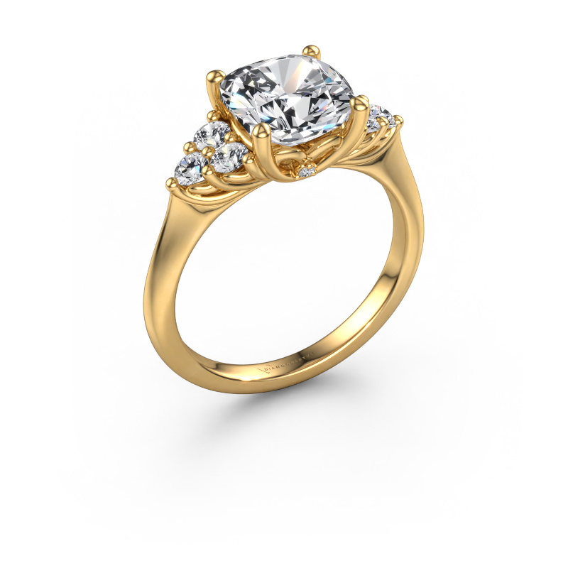 Image of Engagement ring Felipa CUS 585 gold Lab grown diamond 2.873 crt