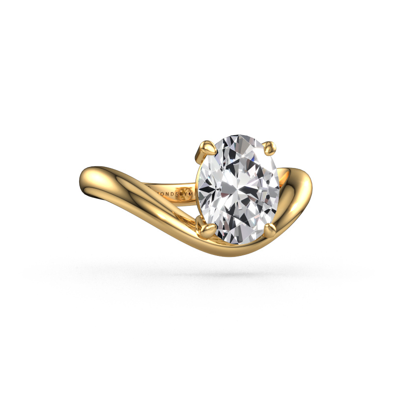 Bild von Verlobungsring Femke OVL 585 Gold Lab-grown Diamant 1.80 crt