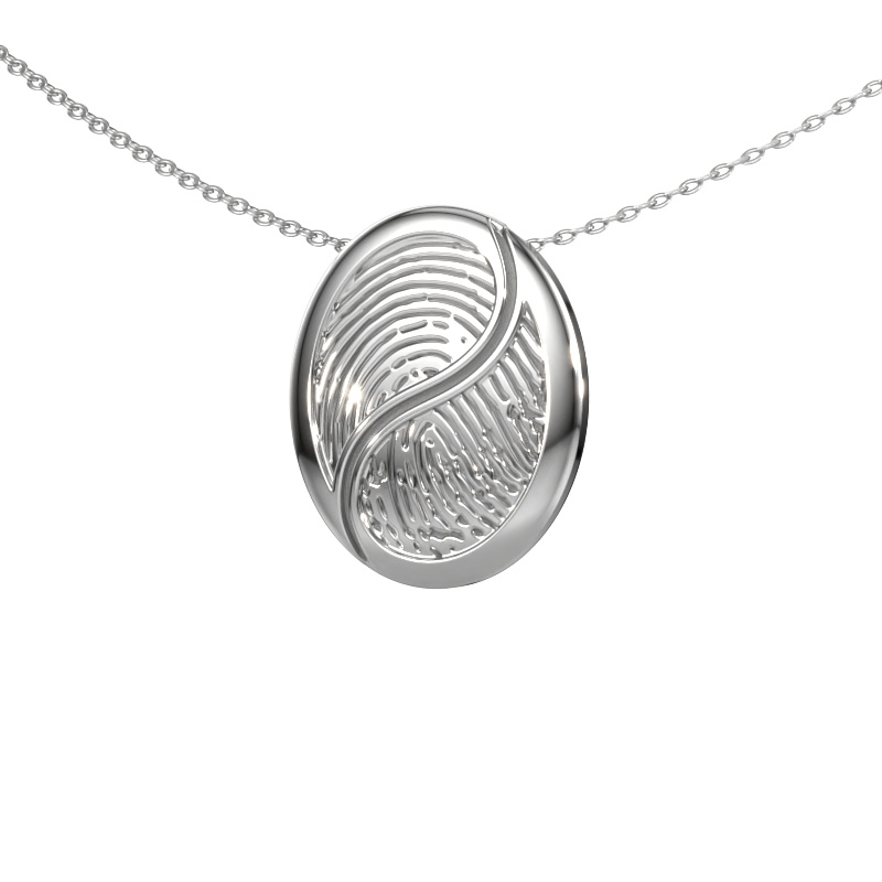 Image of Pendant Fingerprint 3 950 platinum