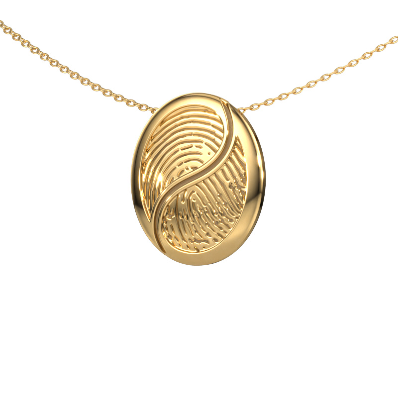 Image of Pendant Fingerprint 3 585 gold