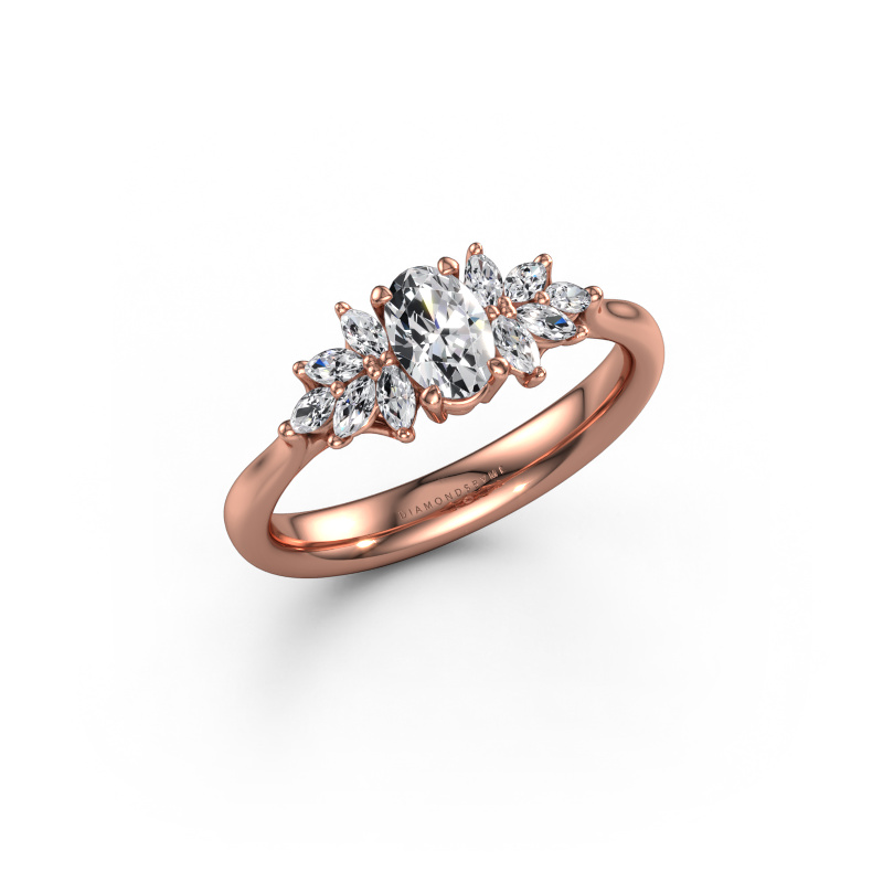Bild von Verlobungsring Fiona OVL 585 Roségold Diamant 0.65 crt