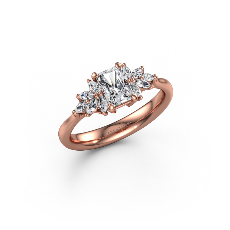 Image of Engagement ring Fiona RAD 585 rose gold Diamond 0.90 crt