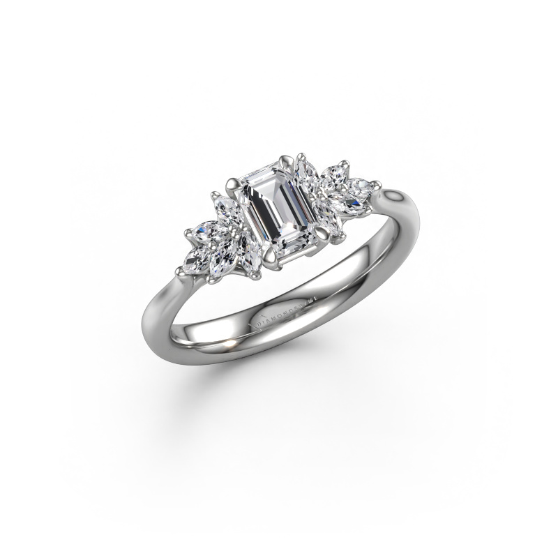 Bild von Verlobungsring Fiona EME 585 Weißgold Diamant 0.95 crt