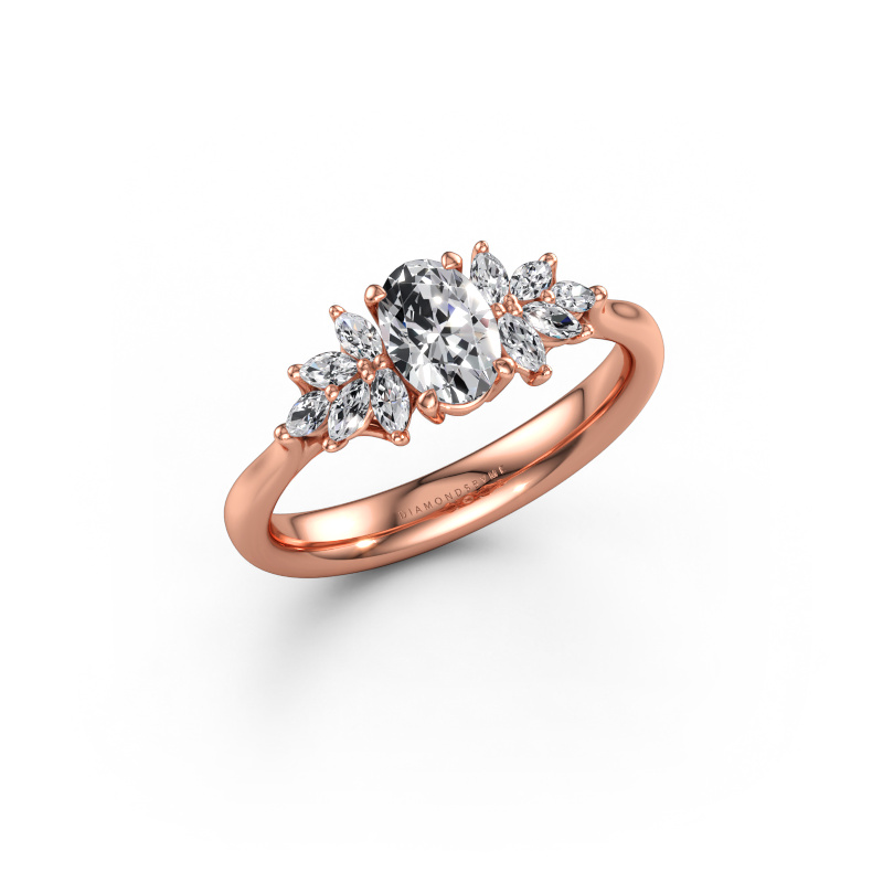Bild av Förlovningsring Fiona OVL 585 roséguld Diamant 0.85 crt
