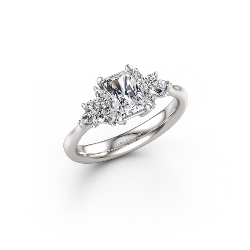 Immagine di Anello di fidanzamento Fiona RAD 585 oro bianco Diamante 1.00 crt