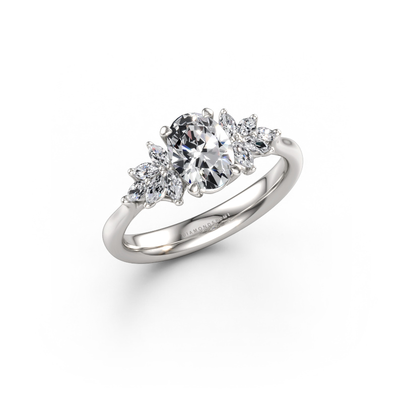 Immagine di Anello di fidanzamento Fiona OVL 950 platino Diamante 1.05 crt