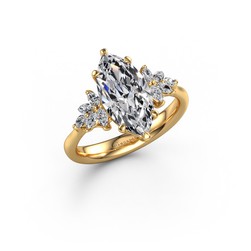 Image of Engagement ring Fiona MRQ 585 gold Lab grown diamond 2.75 crt