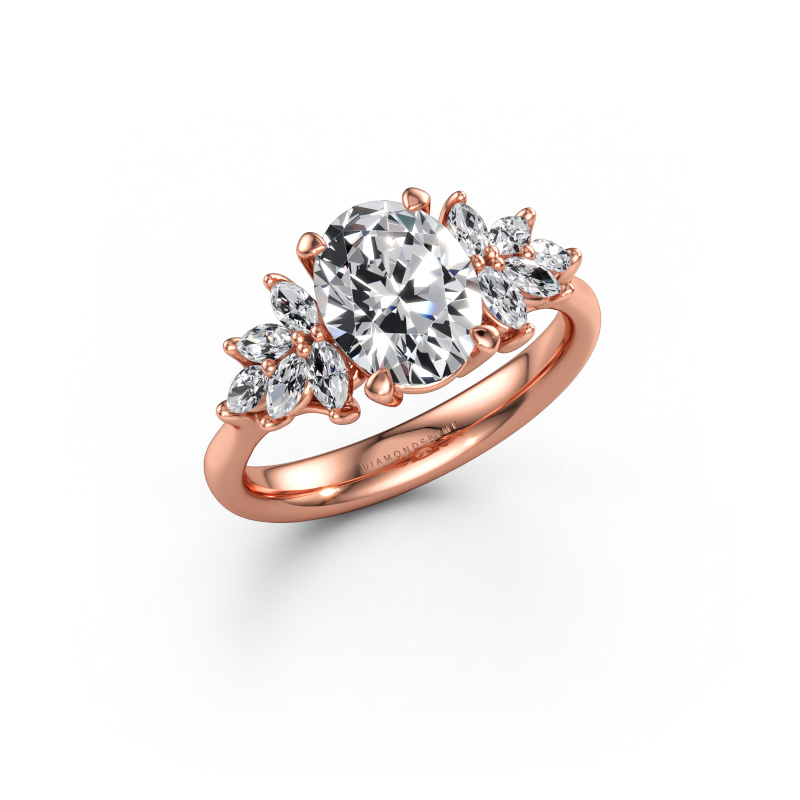 Bild av Förlovningsring Fiona OVL 585 roséguld Diamant 2.45 crt