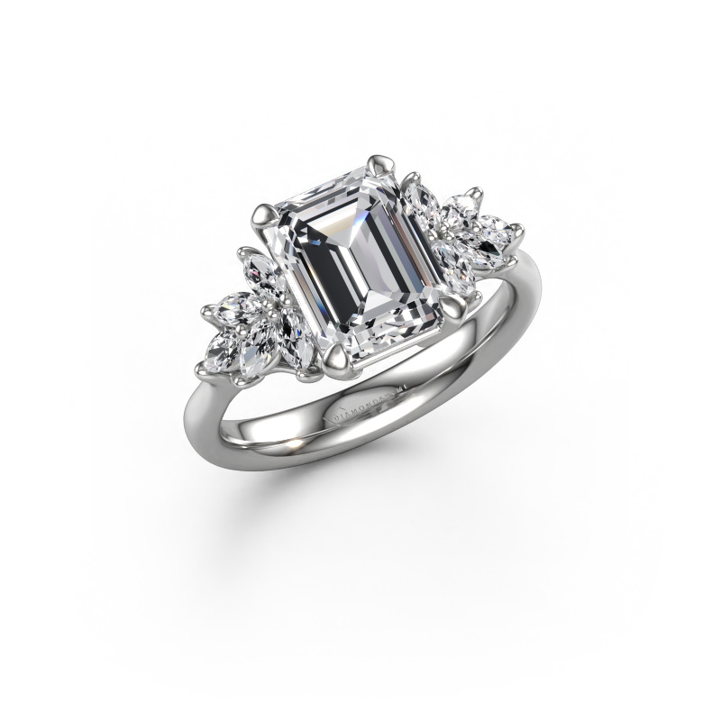 Image of Engagement ring Fiona EME 950 platinum Lab grown diamond 3.15 crt