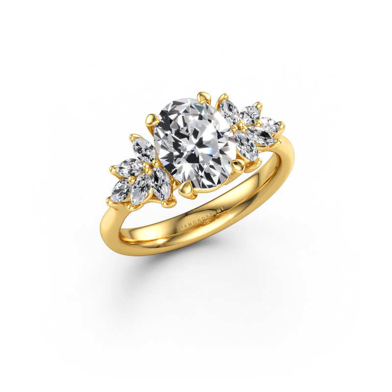 Immagine di Anello di fidanzamento Fiona OVL 585 oro Diamante 2.45 crt