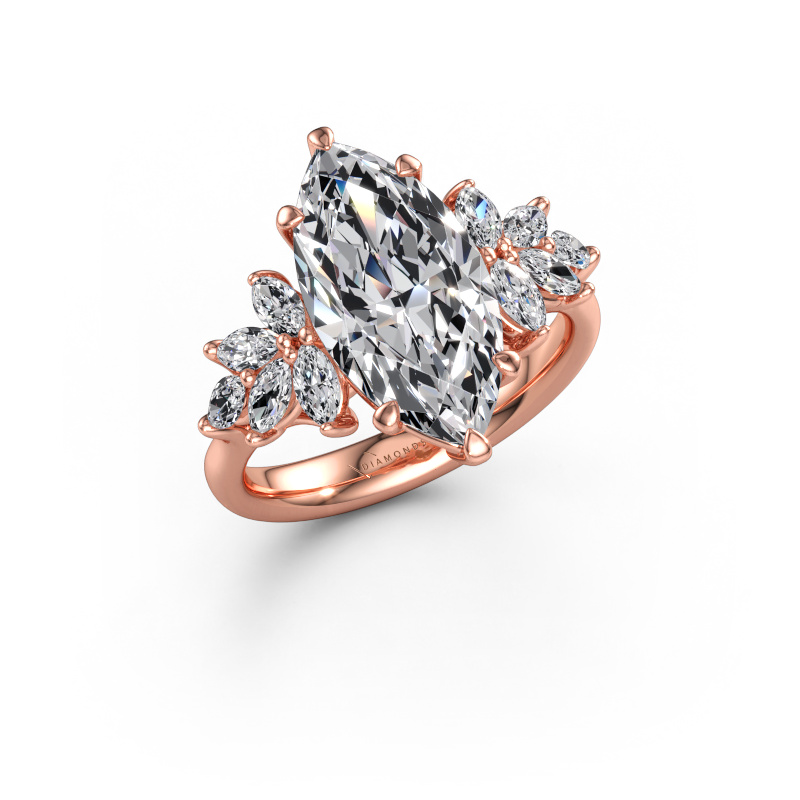 Immagine di Anello di fidanzamento Fiona MRQ 585 oro rosa Diamante lab grown 4.860 crt