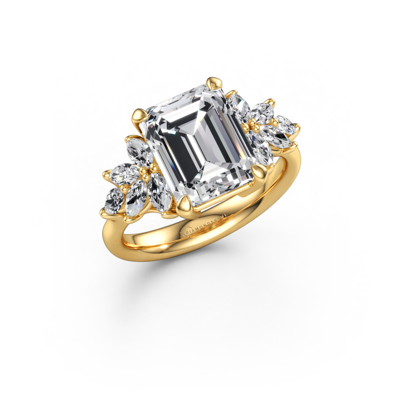 Image of Engagement ring Fiona EME 585 gold Lab-grown diamond 4.50 crt