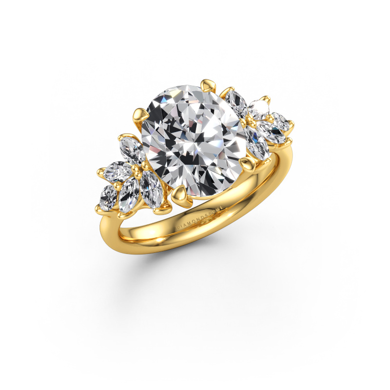 Immagine di Anello di fidanzamento Fiona OVL 585 oro Diamante lab grown 4.85 crt