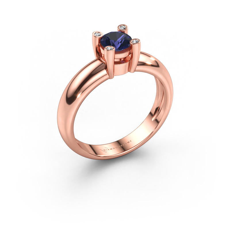 Bild av Ring Fleur 585 roséguld Safir 4.7 mm