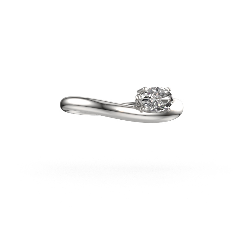 Image of Engagement ring Floor OVL 950 platinum Diamond 0.40 crt