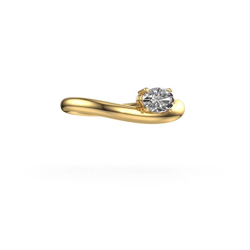 Image of Engagement ring Floor OVL 585 gold Diamond 0.40 crt
