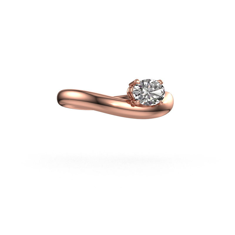 Bild von Verlobungsring Floor OVL 585 Roségold Diamant 0.60 crt