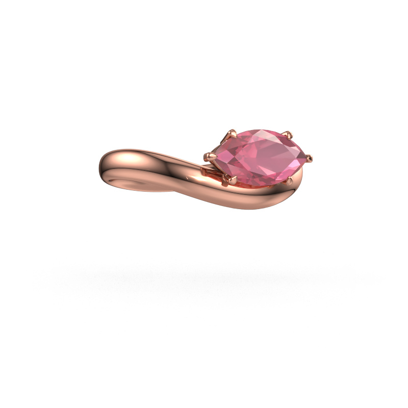 Image of Engagement ring Floor MRQ 585 rose gold Tourmaline pink 11x5.5 mm