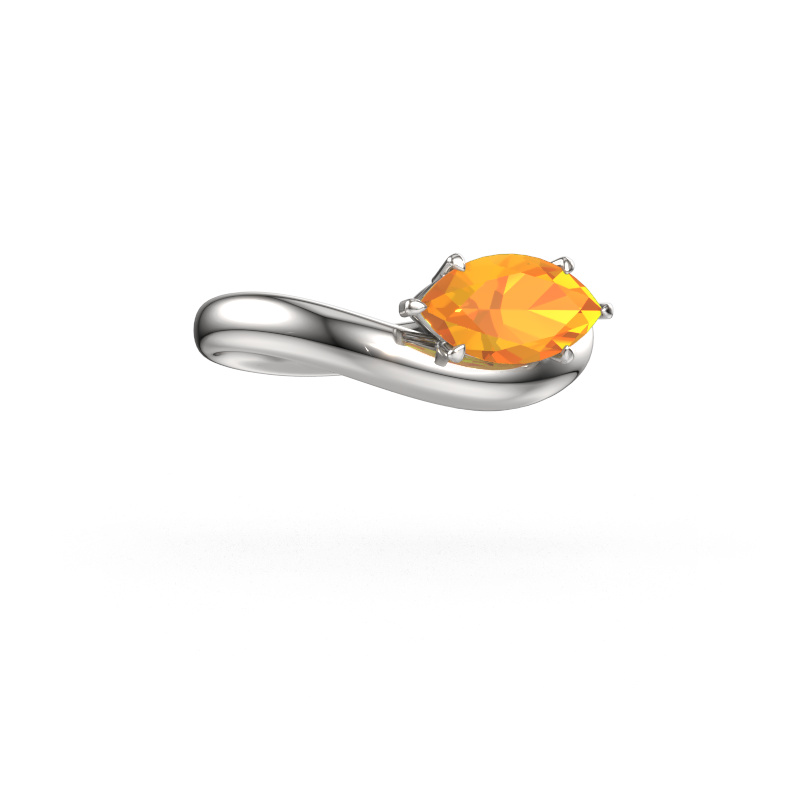 Image of Engagement ring Floor MRQ 950 platinum Citrin 11x5.5 mm