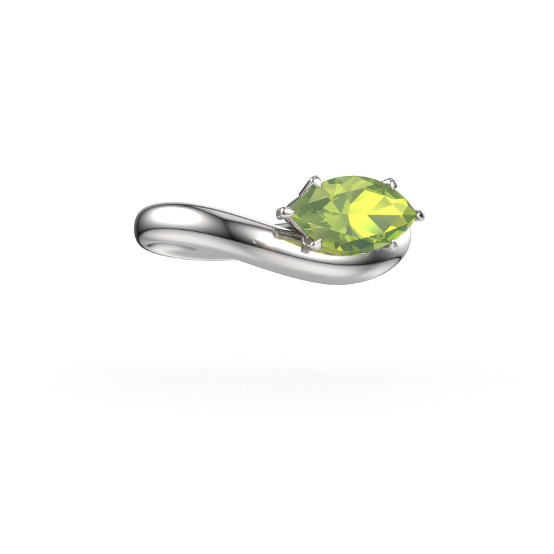 Image of Engagement ring Floor MRQ 585 white gold Peridot 11x5.5 mm