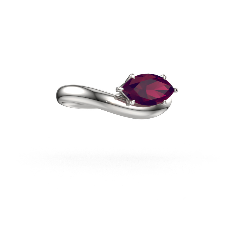 Image of Engagement ring Floor MRQ 585 white gold Rhodolite 11x5.5 mm