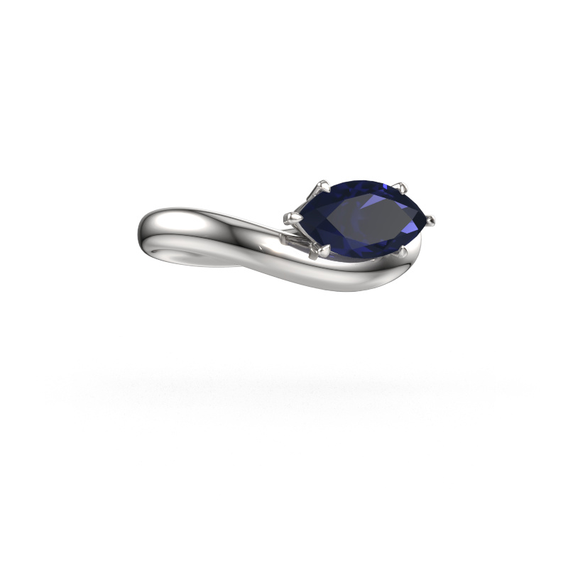 Image of Engagement ring Floor MRQ 585 white gold Sapphire 11x5.5 mm