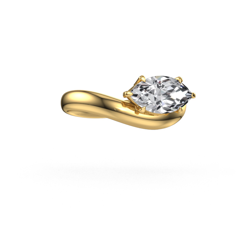 Image of Engagement ring Floor MRQ 585 gold Lab grown diamond 1.50 crt