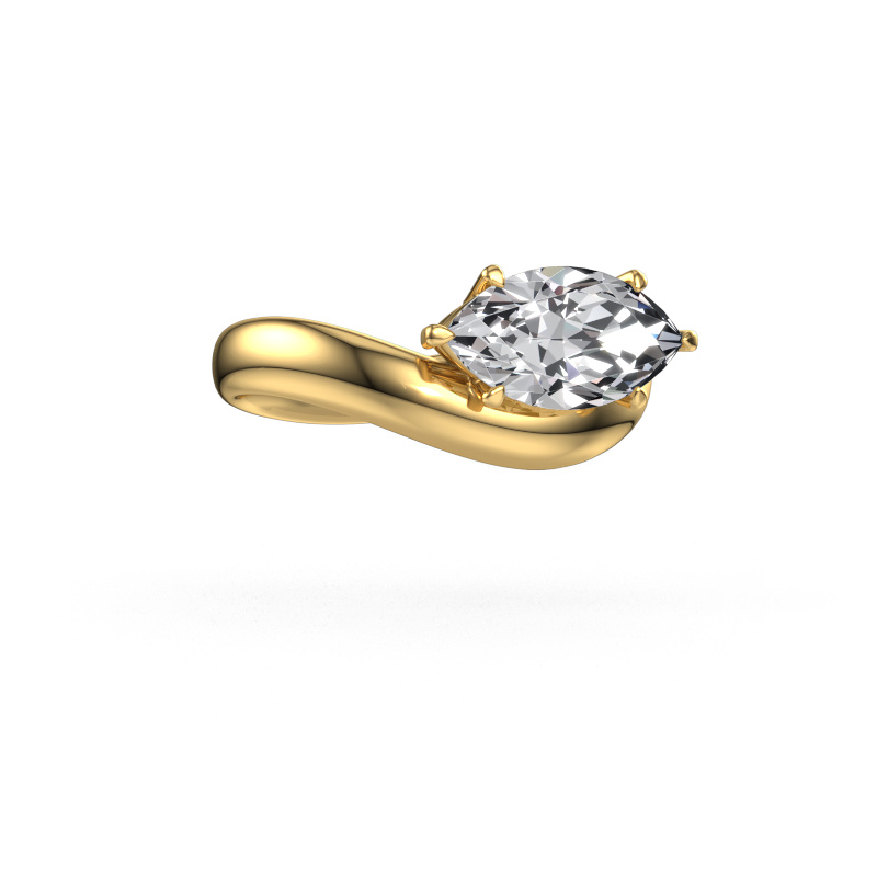 Image of Engagement ring Floor MRQ 585 gold Diamond 2.00 crt